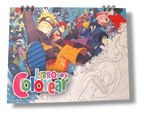Croquera Para Colorear X50 Imagenes - Naruto