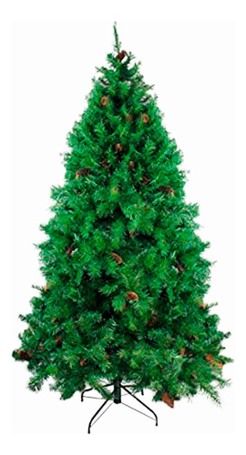 Árbol De Navidad Con Piñas Zg 150cm Alto Rama X Rama Coposo