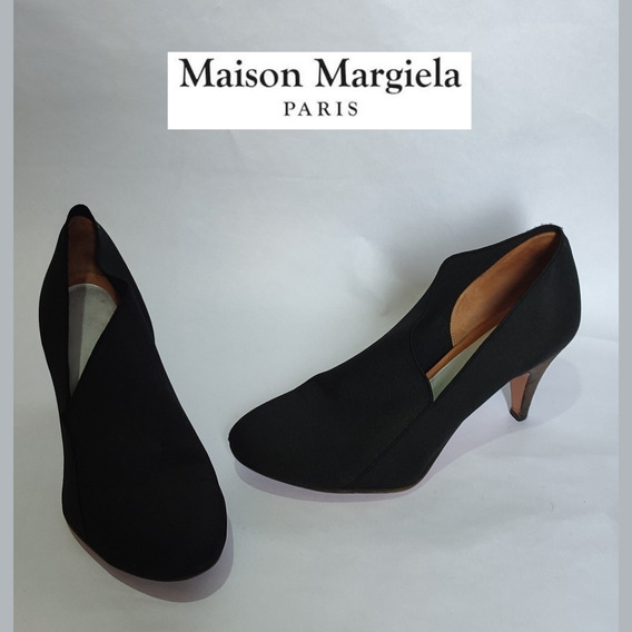 Mujer Zapatos de Botas de Botines Botines de caña alta MM6 by Maison Martin Margiela de Cuero de color Negro 