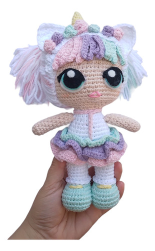 Muñeca Lol Amigurumi Tejida A Crochet