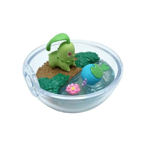 Pokemon Terrario Chikorita Y Wooper Re-ment Alternativa