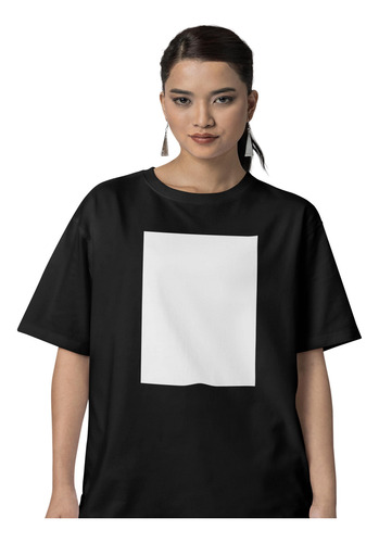 Pack 10 Poleras Negra Poliester Tacto Algodon Para Sublimar