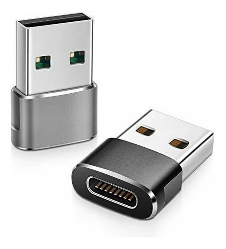 Adaptador Usb C Hembra A Usb Macho 2 Unidades Conector Tipo 