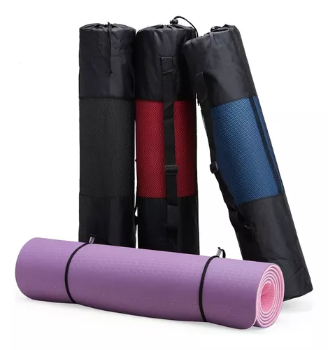 QTT - Esterilla de yoga (TPE, antideslizante, para yoga, gimnasia, pilates,  ejercicios de suelo, color C, tamaño: 0.236 in)