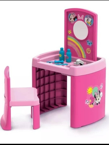 Imagen 2 de 3 de Minnie Mouse Peinadora Tocador Para Niñas