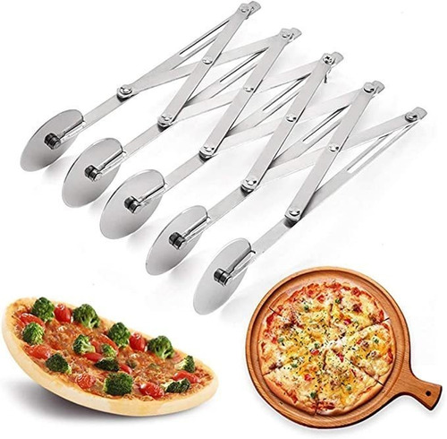 Cortador De Masa De 5 Ruedas Cortador De Pizza Multicircular