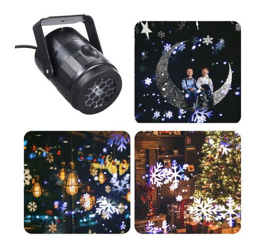Imagen 2 de 10 de Proyector Luz Paisaje Navideño Móvil Luces Led.