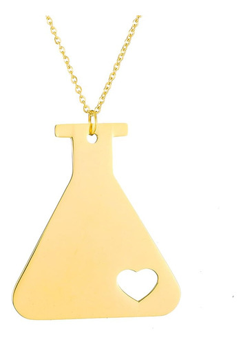 Aochee Love Science Erlenmeyer Flask Collar De Química Con J