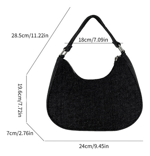 (db) Bolso De Mezclilla De Estilo Coreano, Bolso De Mano A L
