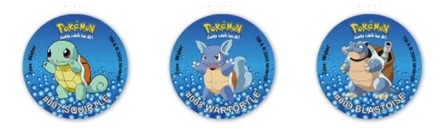 Album Set 3 Tazos Pokemon Linea Evolutiva Squirtle