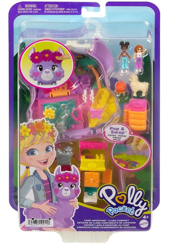 Polly Pocket Estuche De Llama Campamento De Aventura