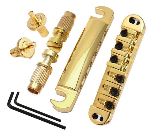 Puente Para Guitarra Les Paul Gold Tune-o-matic, Dorado .