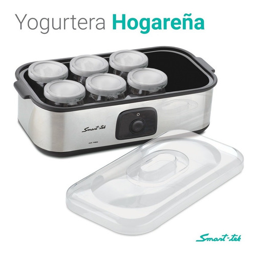 Yogurtera Exterior Acero Inox Frascos Vidrio Smart-tek Ym800