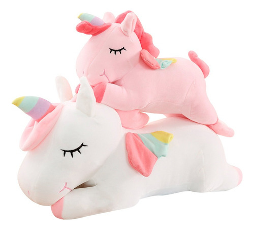 Unicornio De Peluche Arcoiris Súper Suave 50 Kawaii