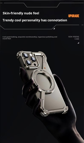 Funda Metálica Sin Marco Z Para iPhone 13/14/15/16 Pro