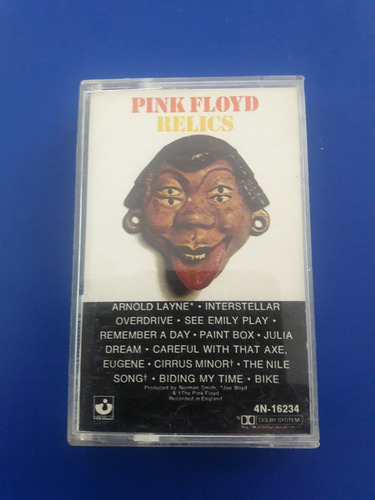 Cassette Tape Pink Floyd -  Relics Ed Usa - Inglaterra 1981