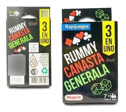 Rummy Canasta Generala Nupro 3447 Milouhobbies