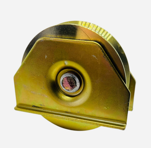 Rueda Acero Portón Corredizo C/soporte 60mm Canal V 70kg X 1
