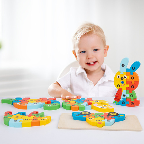 Juguetes De Rompecabezas 3d De Madera Para Niños De 0 A 3 Añ