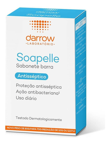 Sabonete Em Barra Antisséptico Soapelle 70g