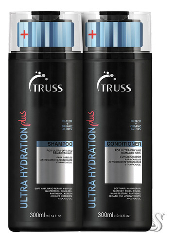Truss Ultra Hydration Plus Kit Truss Ultra Hydration Plus Shampoo 300ml + Condicionador 300ml Home Care de parfum en frasco de 600mL de 600g