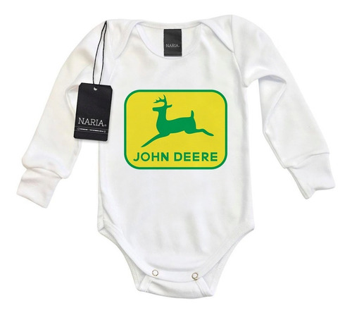 Body Bebe Manga Larga John Deere Dibujo Art Logo - Majd4