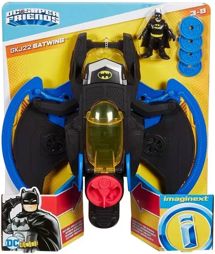 Brinquedo Imaginext Nave Do Batman Lançador Projéteis Mattel