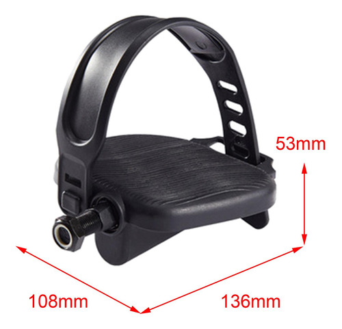 Pedais De Bicicleta Ergométrica Com Alças Fitness 1/2