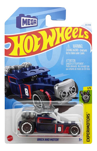 Hot Wheels Compatible Con Lego Brick And Motor + Obsequio 