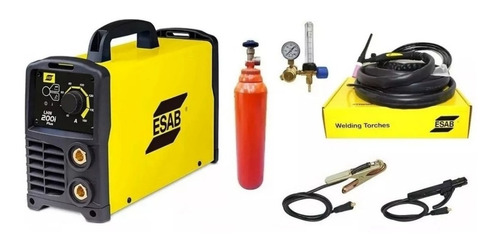 Soldadora Esab Lhn 202i + Torcha Tig+ Tubo Argon 1 Mt3+ Reg 