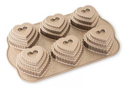 Molde Para Muffins Cupcakes Tiered Heart Cakelet Nordic Ware