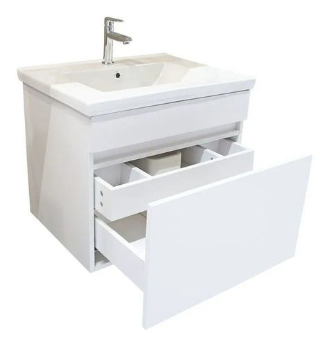 Mueble Lavamanos Cerámica C/mueble Baño 60x46x50cm  Blanco