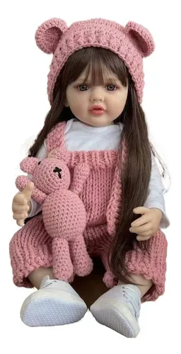 comprar Muñeca De Niña Reborn De Silicona De 55 Cm