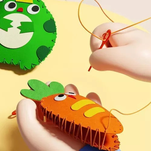 Kit Criação Montessori Infantil Magic Sewing Toy