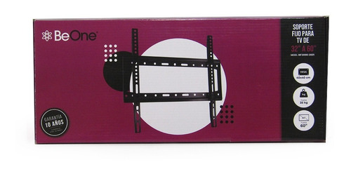 Imagen 6 de 10 de Soporte Fijo 32 A 60 PuLG Tv Monitor Led Lcd Bf2000 Be One