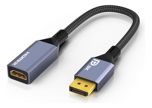 Adaptador Displayport 8k A Hdmi 2.1, 4k 120hz, 8k 60hz