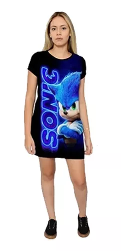 Vestido Sonic Amy Rose Menina Infantil Tematico