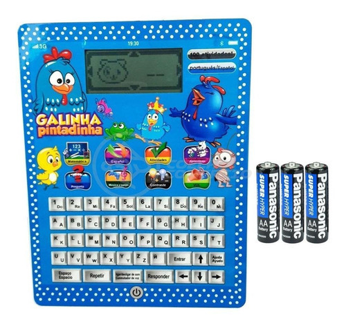 Kit Tablet Infantil Galinha Pintadinha Educativo Contas