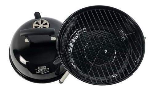 Asador De Carbon Portatil Expert Grill Redondo Negro 37 Cm