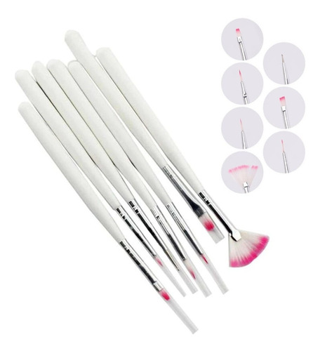 Imagen 3 de 4 de Pinturas Acrílicas Para Uñas Pinceladas Decoración Manicura