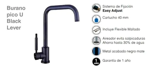 Easy grifería cocina monocomando sale