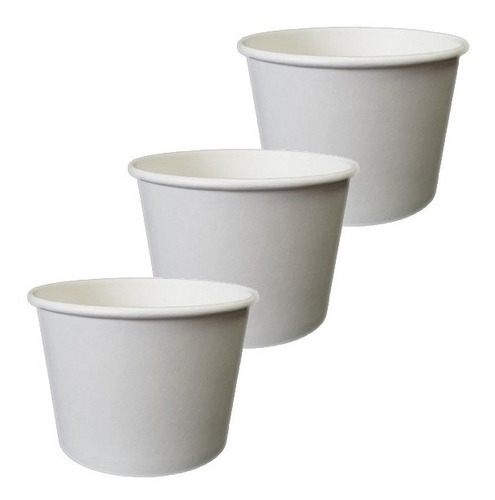 Pote Vaso Polipapel 250cc/8oz Blanco (50 Unidades) 