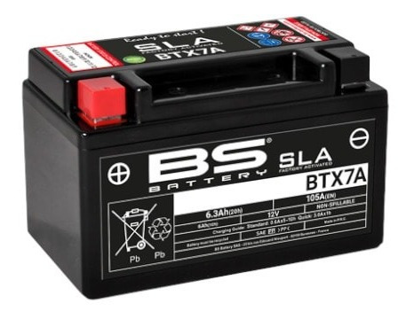 Bateria Sla 12 Volt - 6 Ah ''bs-battery'' (ytx7a)