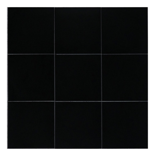 Porcelanato Chezz Black Negro Mate 25x25 Cm