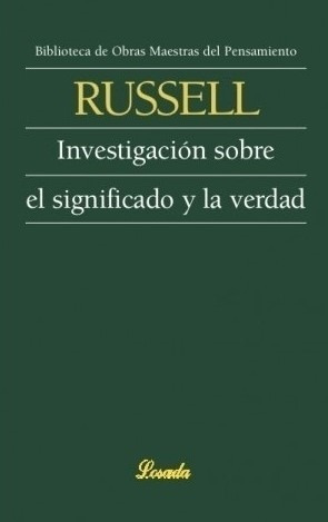 Investigagion Sobre El Significado Y La Verdad - Bertrand Ru