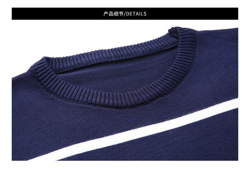 . Suéter Para Hombre Suéter Casual A Rayas Para Hombre