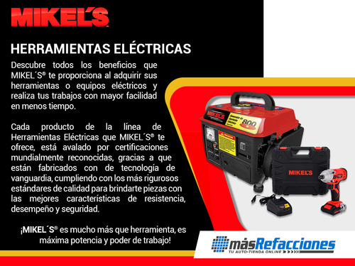 Generador De Corriente Mikels Motor 2 Tiempos 800 W, 2hp