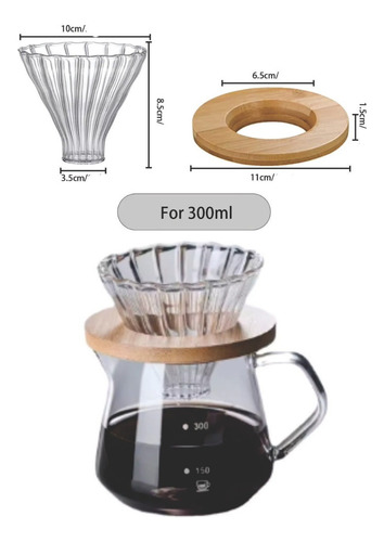 Set Cafe Cafetera Goteo+jarra Acero+molinillo+cuchara Termom