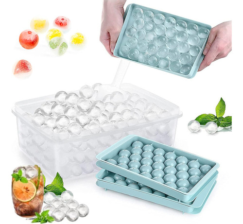 Y 3 Bandejas Molde Charola Bandejas 99 Piezas Hielos Esfera