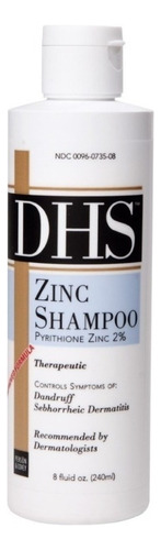 Shampoo DHS Zinc Shampoo en botella de 240mL por 1 unidad